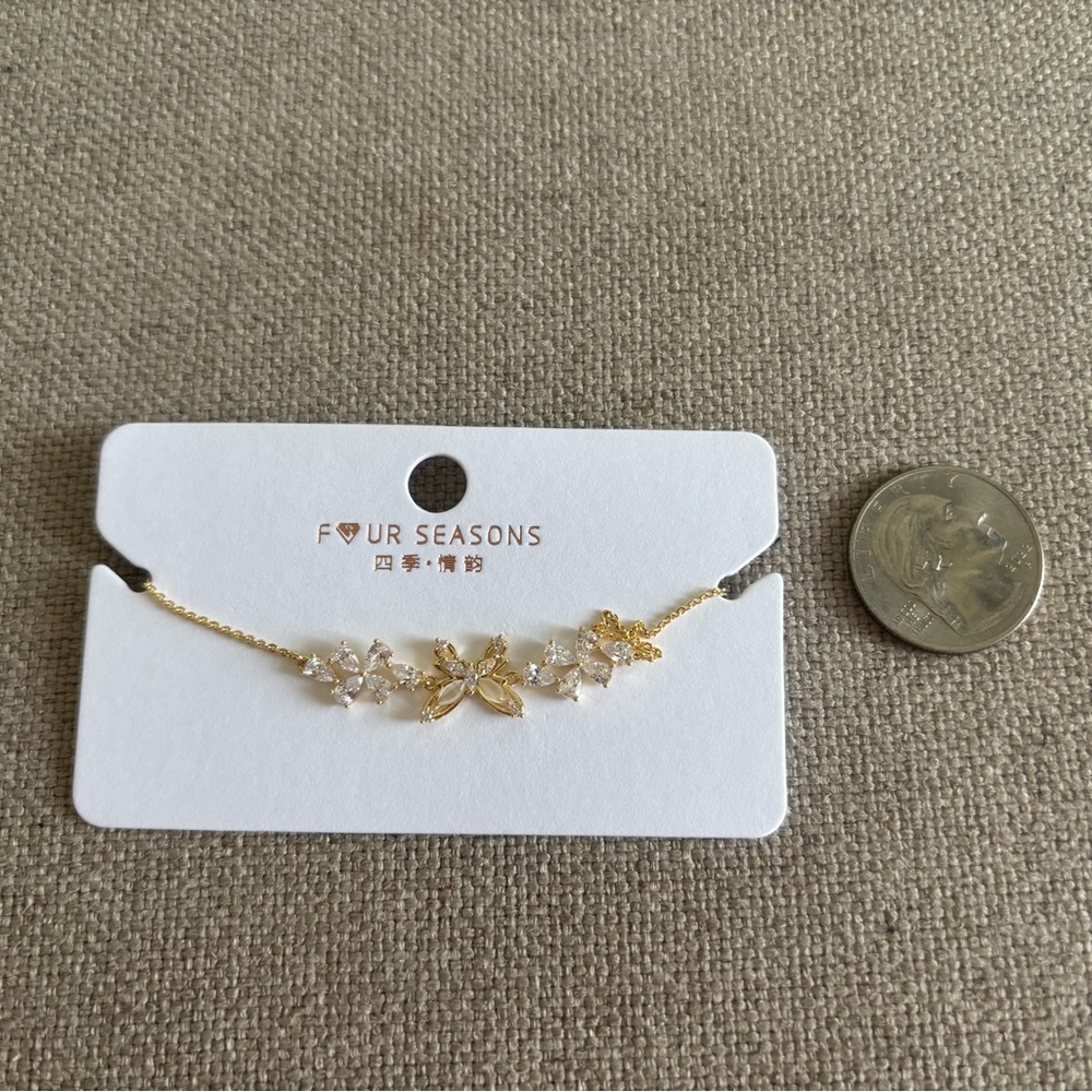 Gold Floral Bracelet